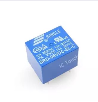 Mini 5V DC Power Relay SRD-5VDC-SL-C 5 Pin